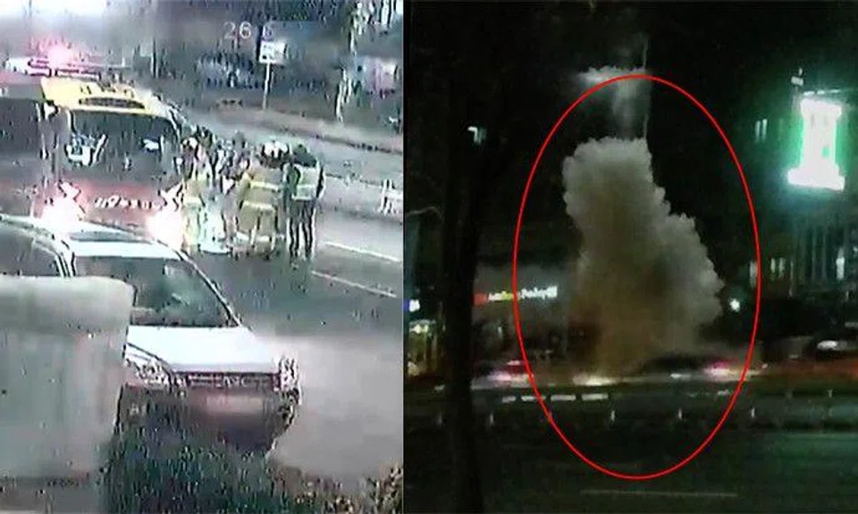 What caused this sudden explosion on the road? | STOMP