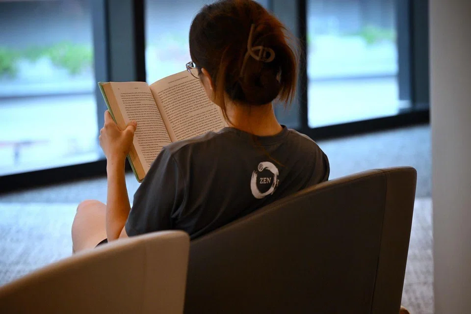 The books come from the library’s collections and are generally older editions.