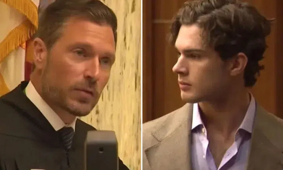 Braden Peters and judge Marcus Bach-Armas