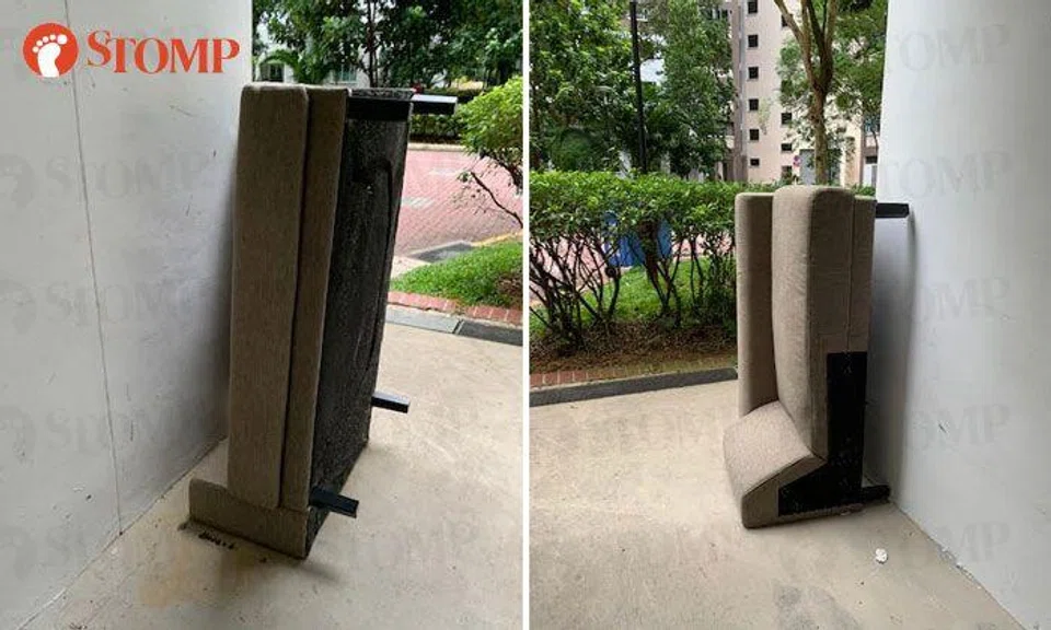 Courts apologises, refunds disposal fee after supplier leaves old sofa at customer's block
