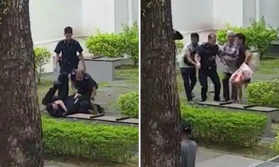 Motorcyclist on drugs who rode into AMK void deck and assaulted 3 police officers gets jail, caning