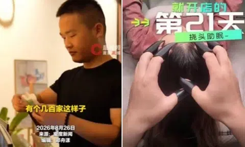 unusual business, opens, scratching shop, China