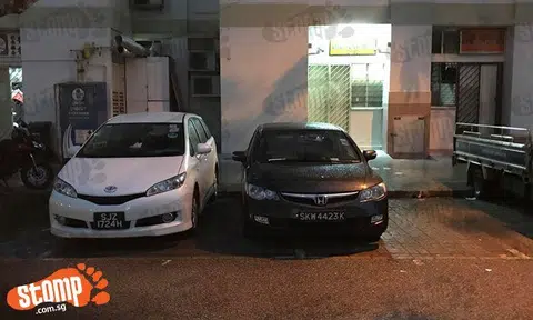 Excuse me, do you not know how to park properly?