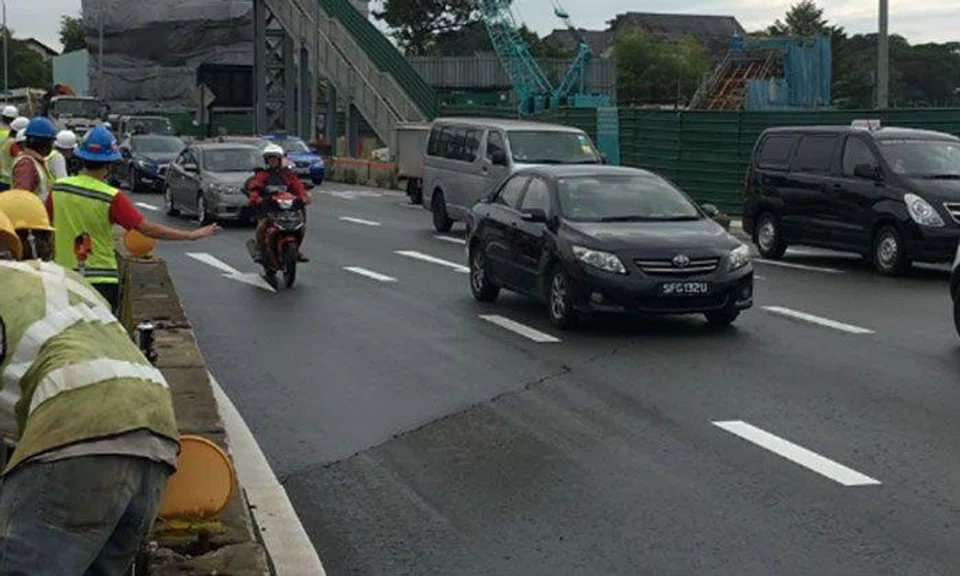 Cracks on Adam Rd repaired, all lanes reopened