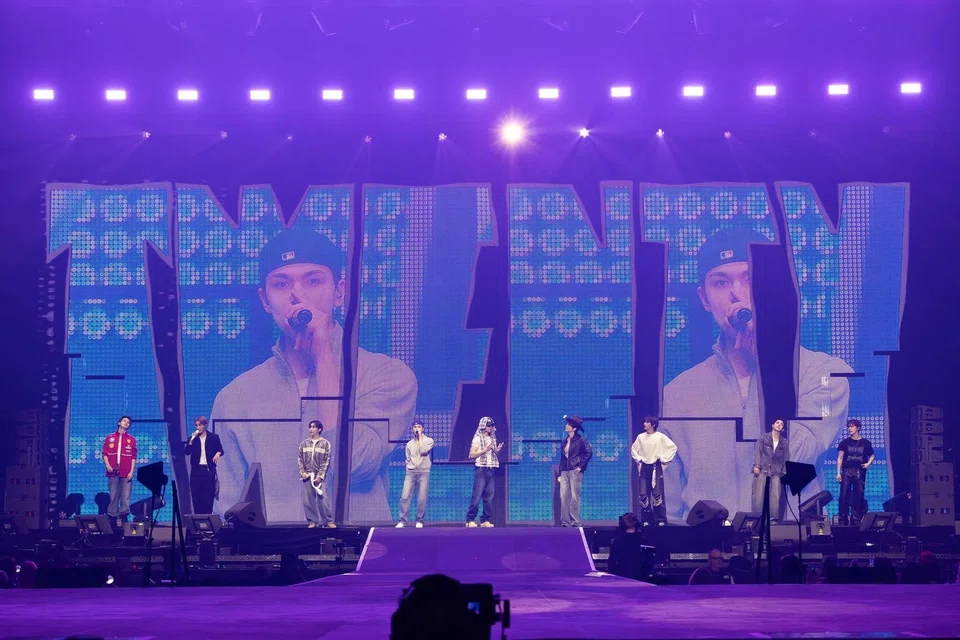 K-pop boy band Seventeen performing in Nagoya, Japan, in November 2025. PHOTO: SEVENTEENNEWS/FACEBOOK