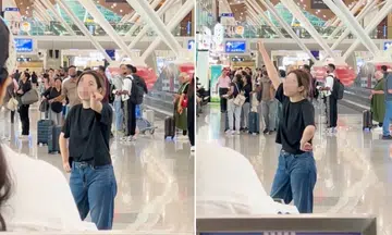 KLIA airport incident, woman demands surrender, airport security threat