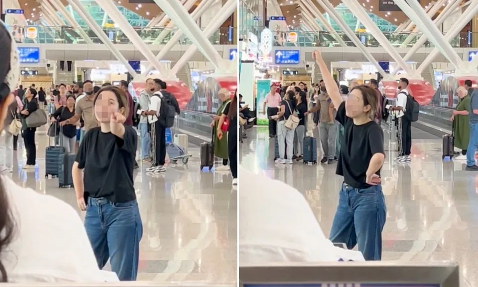 KLIA airport incident, woman demands surrender, airport security threat