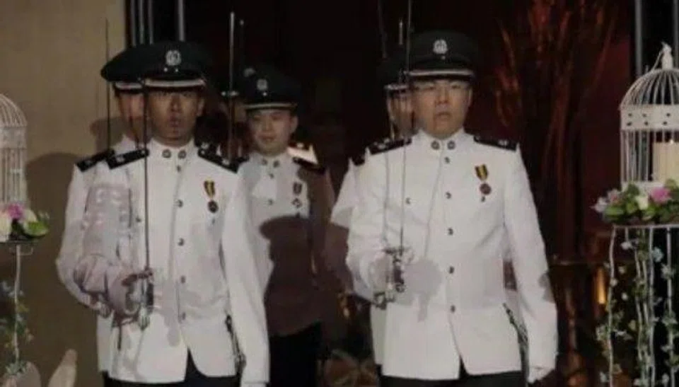 Watch 'yandao' policeman's wedding video: His pretty wife is from SPF too