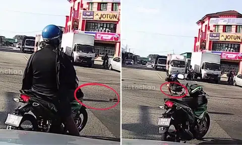 Motorcyclist rushes into traffic to save kitten in M'sia: 'Not all heroes wear capes, they wear helmets'