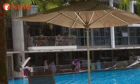 Extended shelter falls off balcony of Blossom Residences condo