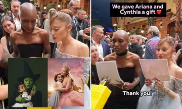 987FM draws fire for giving Ariana Grande and Cynthia Erivo alleged AI 'younger selves' photos