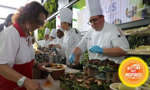 International students come together to cook 'atas' buffet meal for Temasek Poly's elderly cleaners