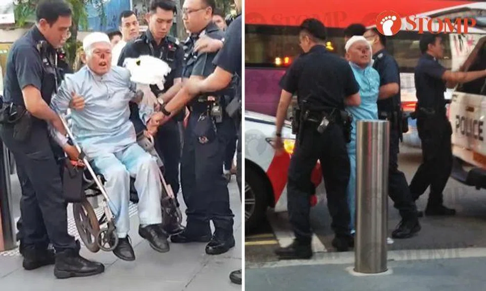 'Parrot Man' arrested after persisting in disorderly behaviour despite repeated warnings from police