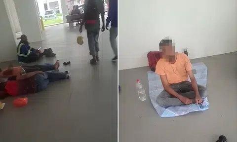 Man scolds foreign workers for resting at void deck, gets slammed online