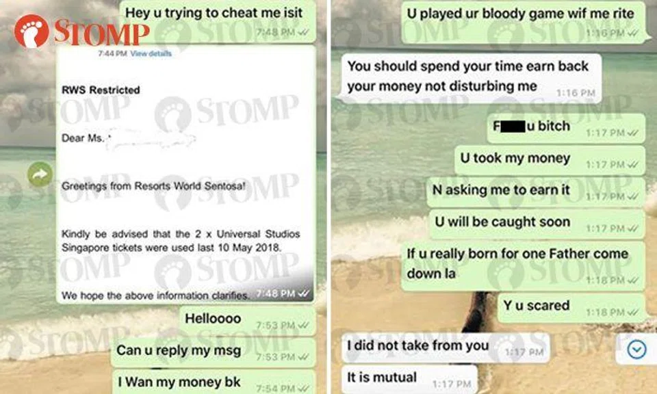 Police report made after woman pays seller $230 for USS tickets -- that were already used in May