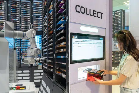 The pop-up library houses specially curated titles for Star Wars fans.