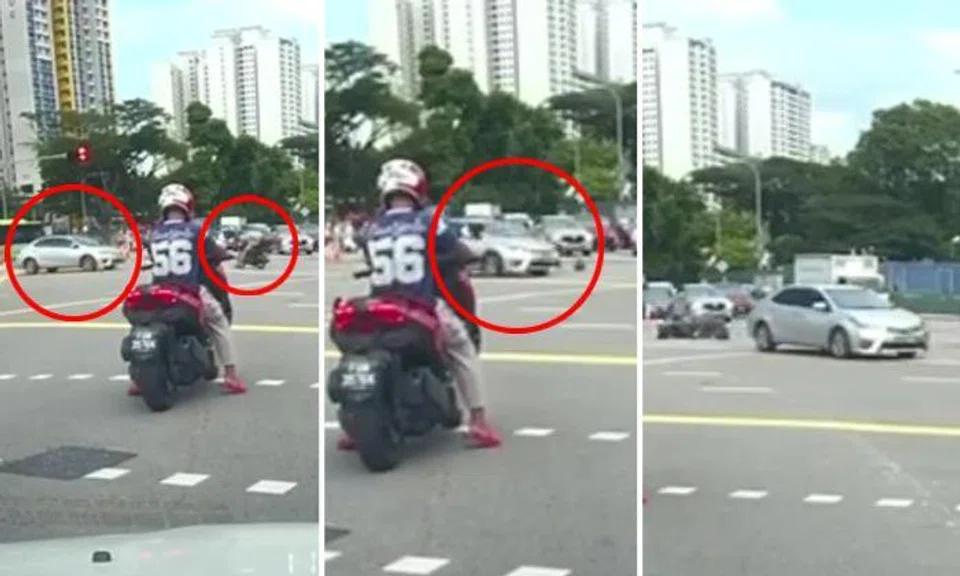 Car drives off after colliding with motorcycle at Ang Mo Kio junction, police investigating hit-and-run