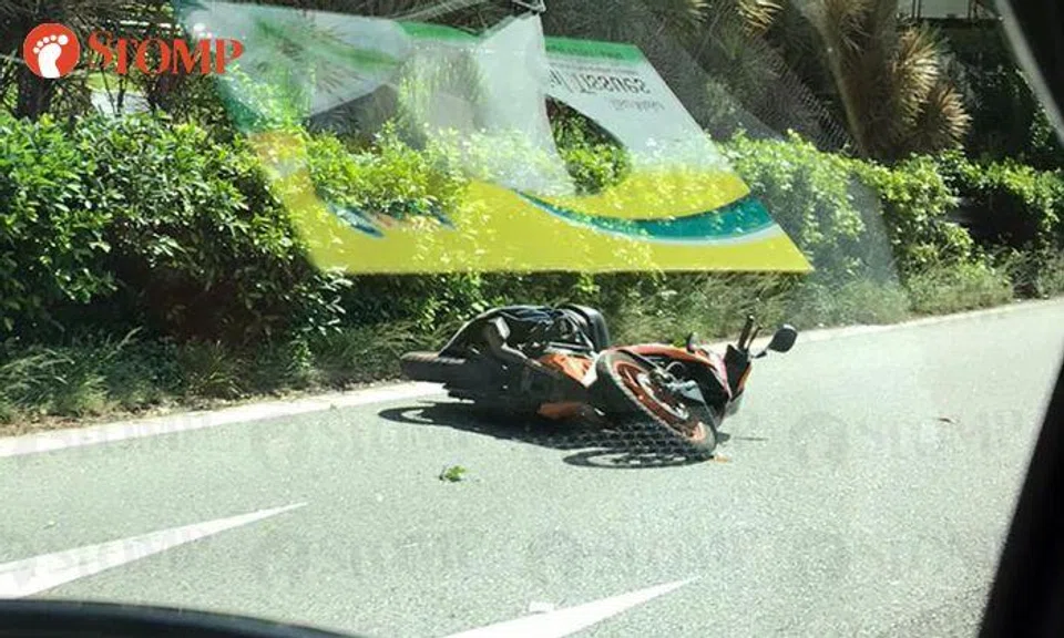 Motorcyclist taken to hospital after accident on TPE