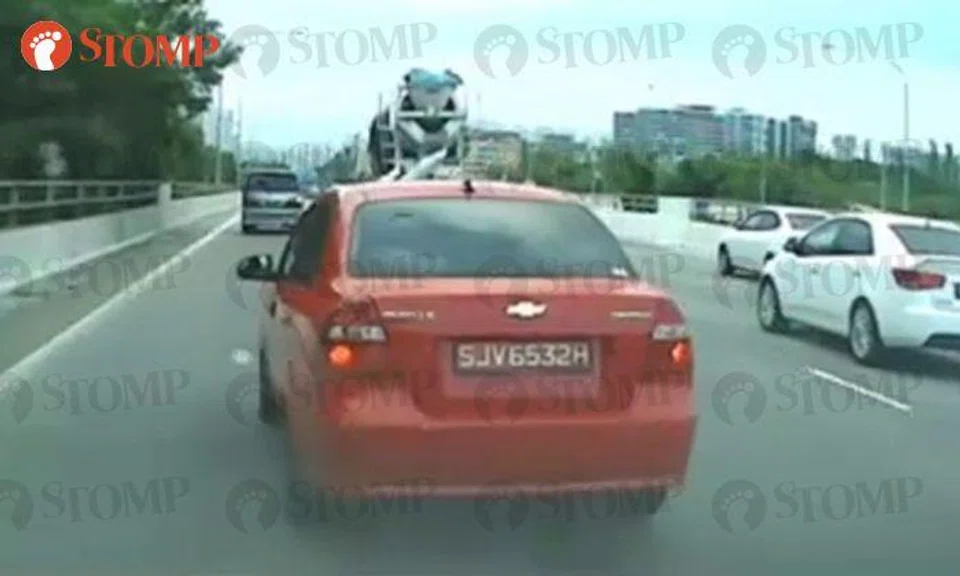 Chevrolet driver jams on brakes, swerves left and right 'like snake' to block Stomper