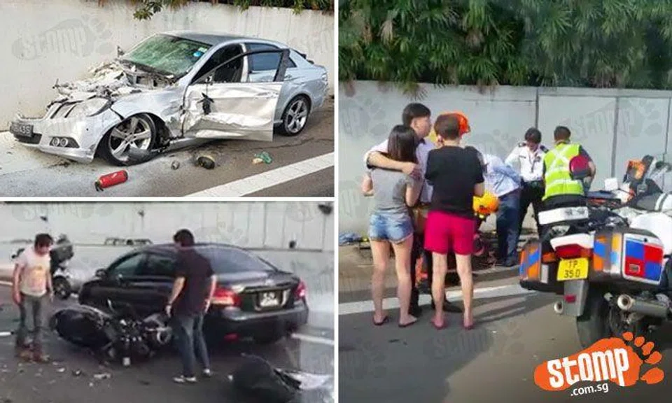 Driver dies after Mercedes allegedly goes against traffic and causes trail of destruction on AYE