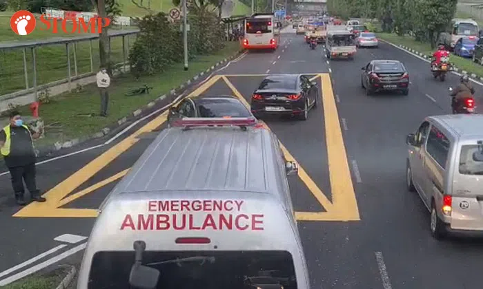 Cyclist taken to hospital after accident with car along Woodlands ...