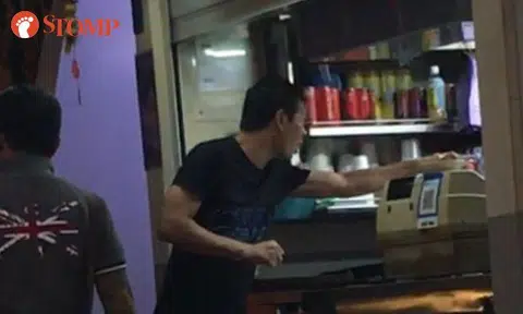 Man turns aggressive and hurls vulgarities at stallholders at Tanglin Halt Market