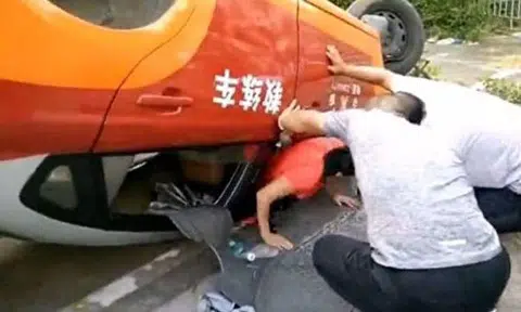 Zhuhai woman fails driving test 7 times, overturns car on 8th try