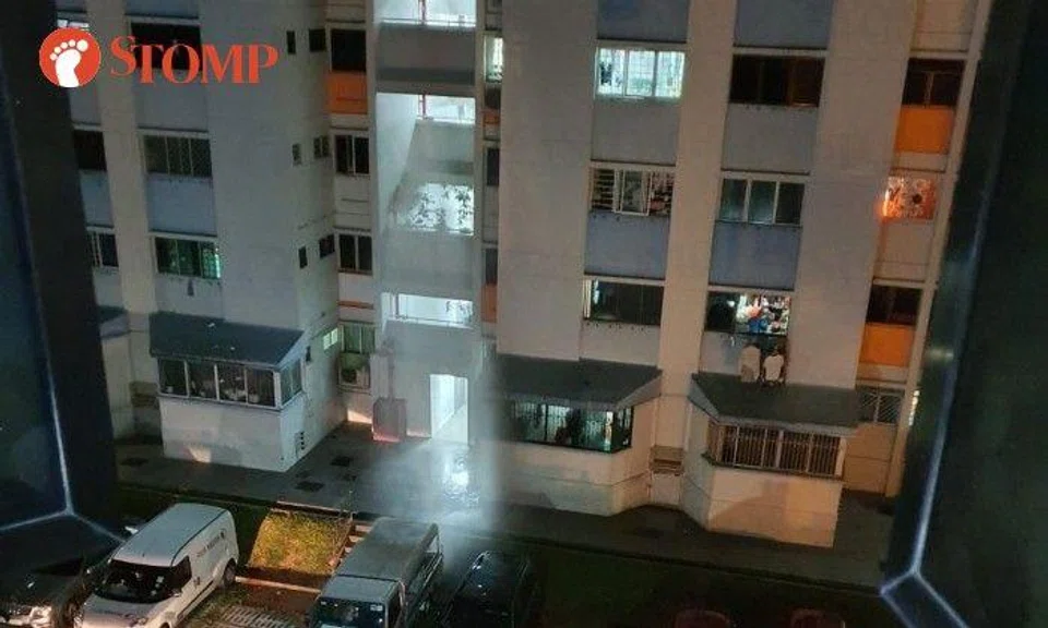Water shoots out of ruptured pipe and reaches '6 storeys high' at Hougang block