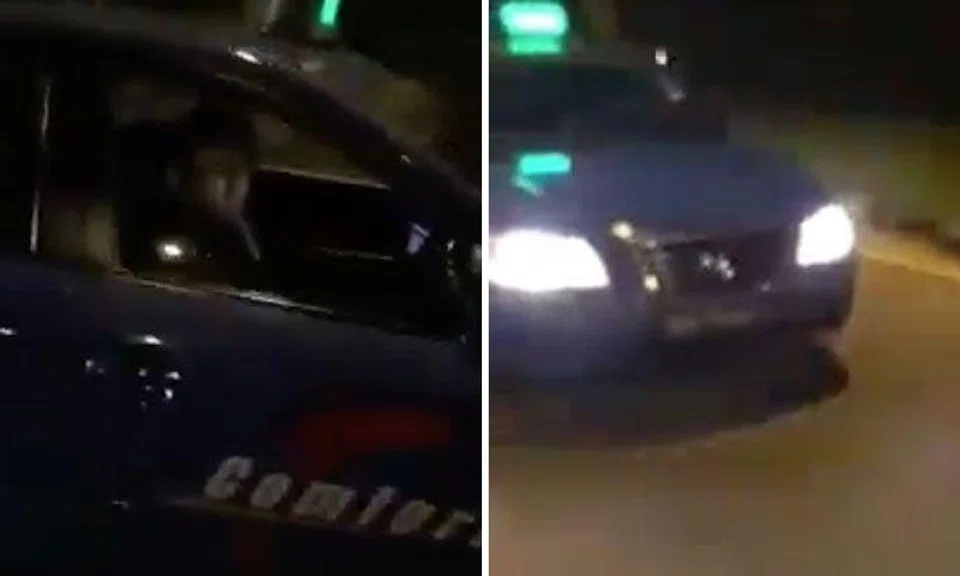ComfortDelGro cabby high-beams motorcyclist and allegedly flashes middle finger, hurls vulgarities 