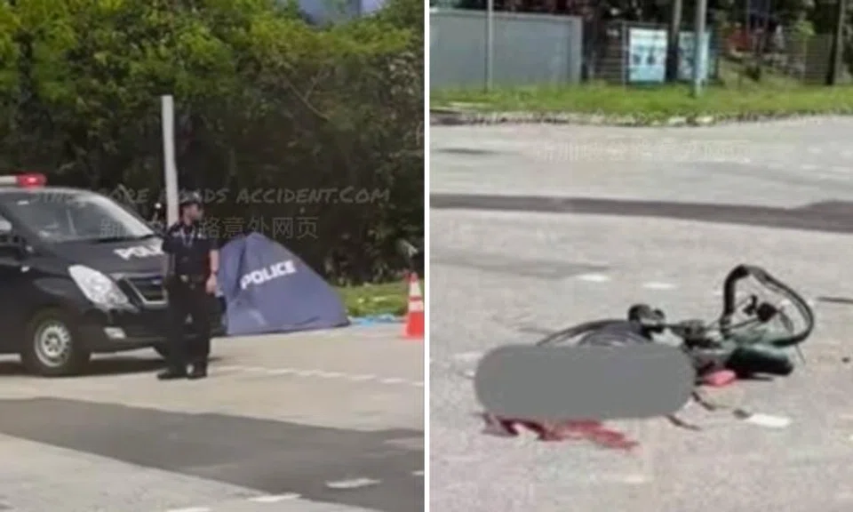 65-year-old cyclist dies in Tuas accident, truck driver arrested