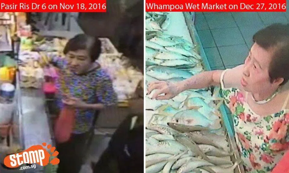 Serial trickster auntie caught on video twice: Latest video shows how she 'drops' $50 note and walks away with free change and fish