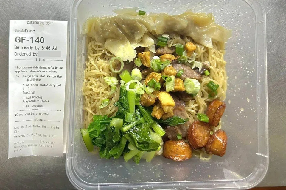 The customer had claimed that items were missing from his Grab order.