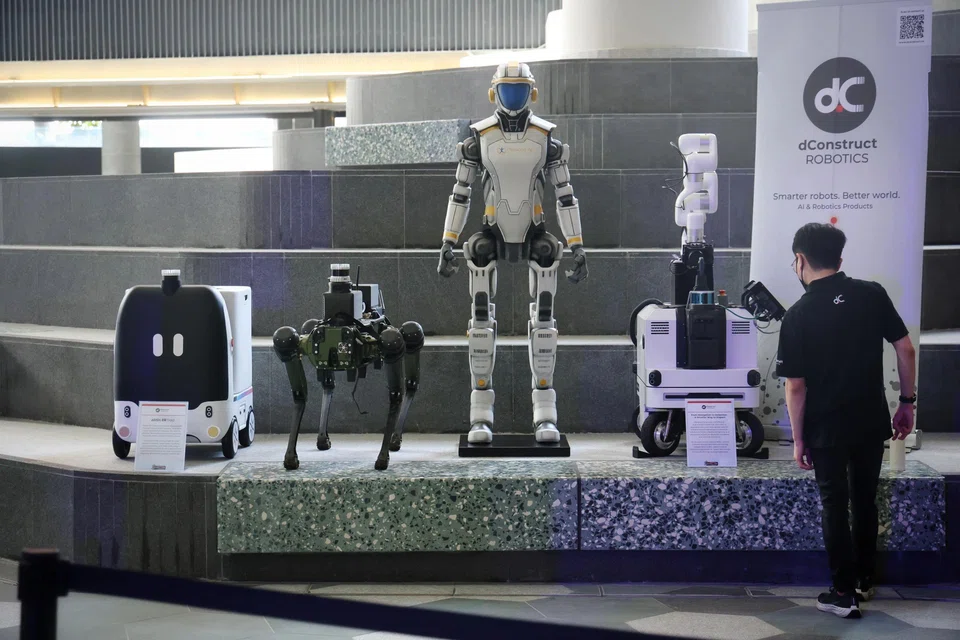 dConstruct Robotics robots at RoboSG! 2025 at Punggol Digital District on March 14.