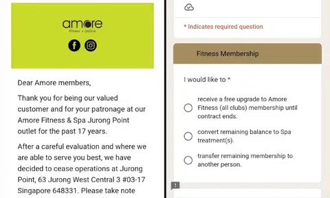 Gym announces closure of outlet 1 month after member signed up for 1 more year, she wants refund