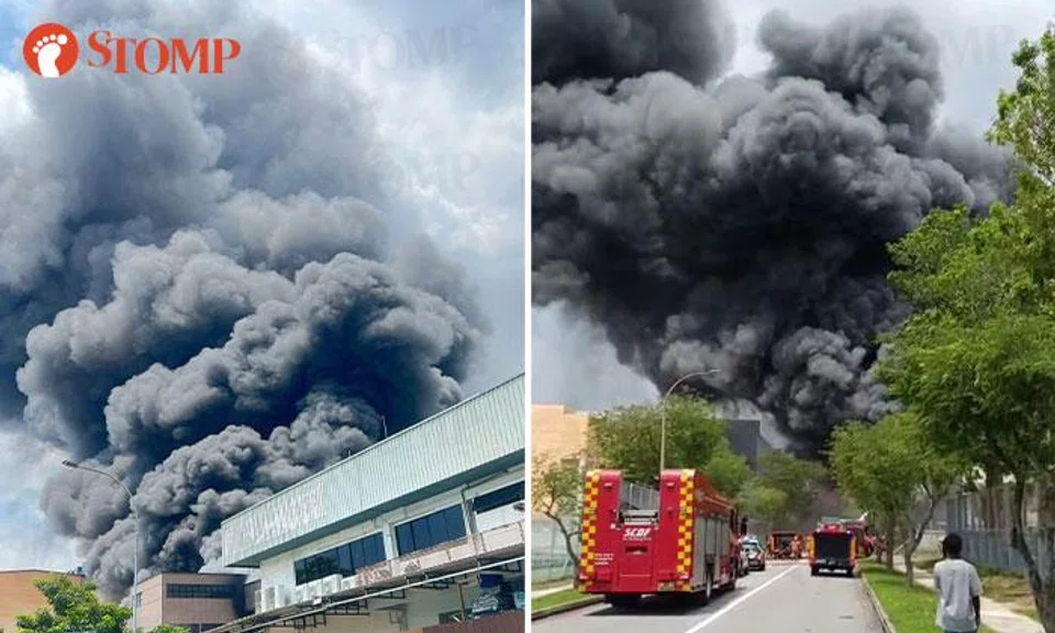 Huge fire at Tampines