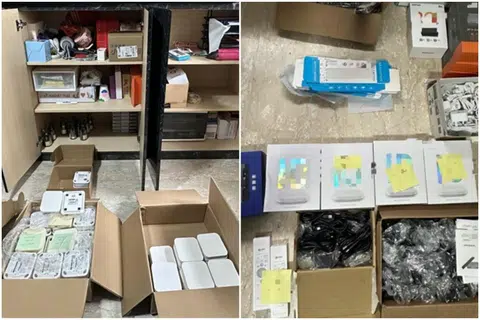 More than 100 units of illegal streaming devices were seized on June 23.