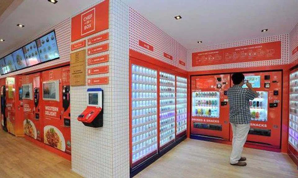 Singapore's first vending machine 'cafe' opens in Sengkang