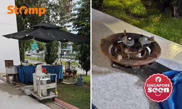 Resident fumes over cooking setup with gas cylinder outside Bukit Panjang flat: ‘How is this allowed?’