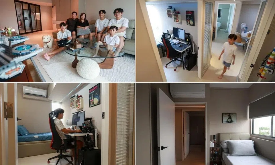 The Lim family wanted each child to have his own bedroom.