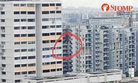 Stomper Kwok shared a video taken from a distance that shows smoke rising out from the building.