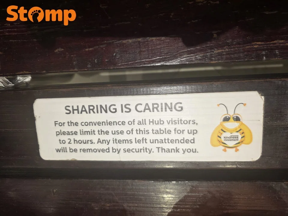 Our Tampines Hub, table reservation, chope