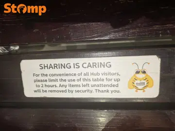 Our Tampines Hub, table reservation, chope