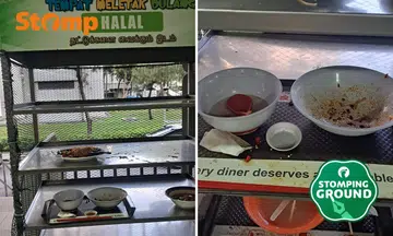 return trays at designated stations in hawker centres