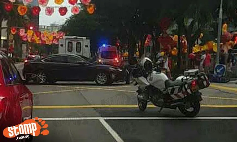 3 men sent to hospital after accident involving car, bike and pedestrian -- also at New Bridge Road junction
