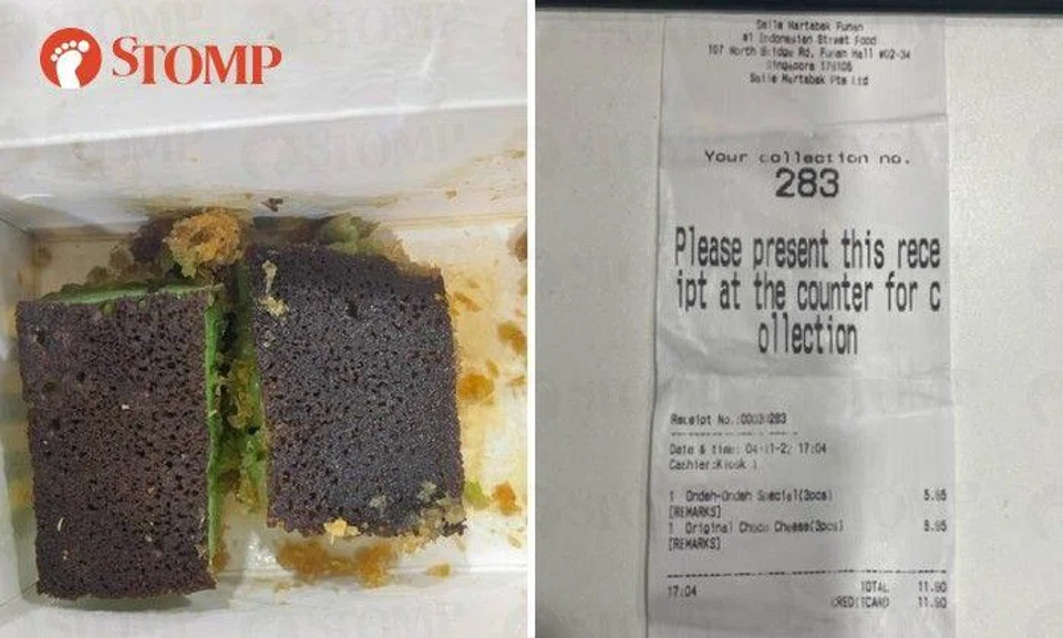 Stomper Jon shared a photo of the receipt and the martabak he received in a box on Friday.