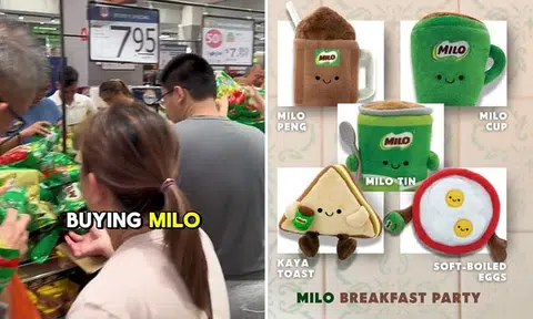Singaporeans go wild for Milo plushies, spend up to $100 at supermarkets