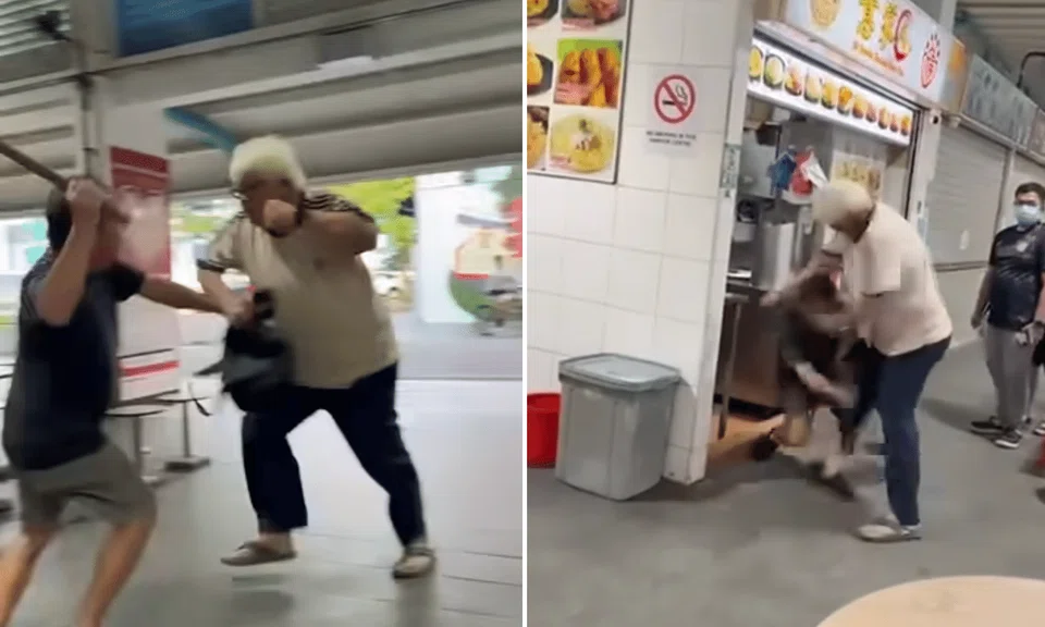 Netizens were less than impressed as the two men came to blows, purportedly at Telok Blangah Crescent Market & Food Centre.