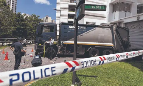 wheelchair-bound man dies after being struck by garbage truck