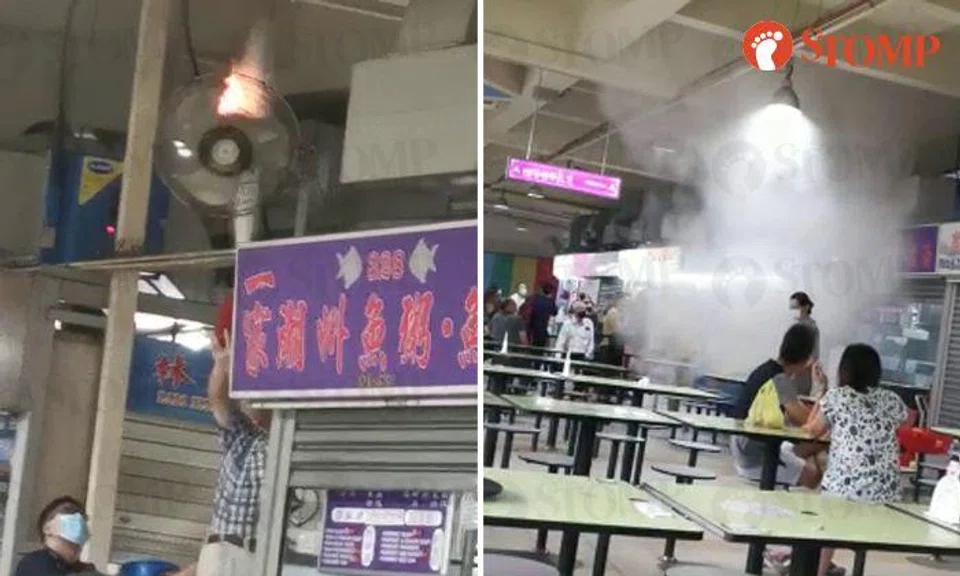 Cheers and applause for fellow hawker who put out fire at Tekka Centre's fish porridge stall