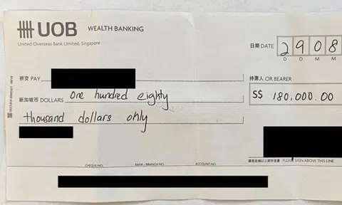 M'sian man nabbed after withdrawal request for $180k cheque at UOB in scam targeting 65-year-old woman